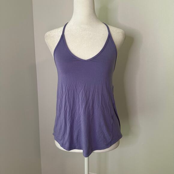 Lululemon purple sleeveless tie back spaghetti strap tank top - Picture 2 of 10